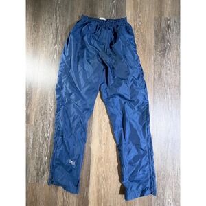 Bill Rodgers Track Pants Men Large Blue Vintage Nylon Windbreaker Zipper Ankle